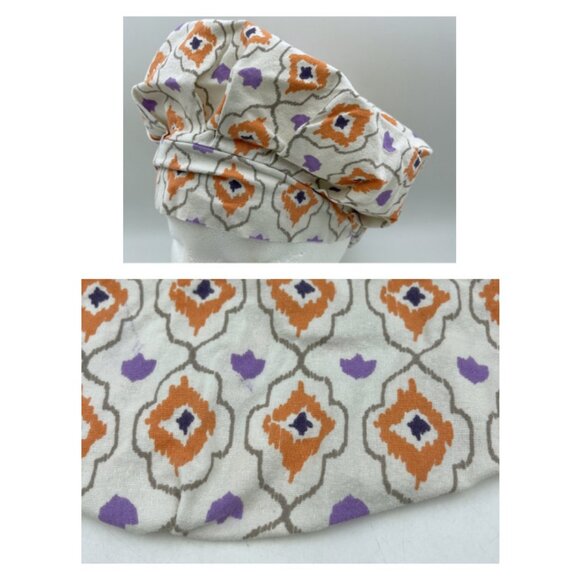 Scrub Medical Surgery Hat 4-piece Women Men Bouffant Cap Cotton One Size - Picture 5 of 5